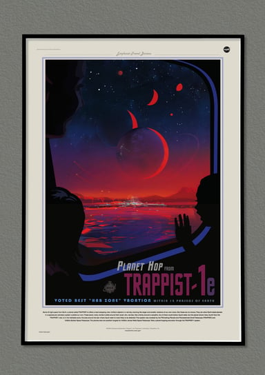 Plakat NASA Trappist-1b 70x50 cm / DodoPrint Dodoprint