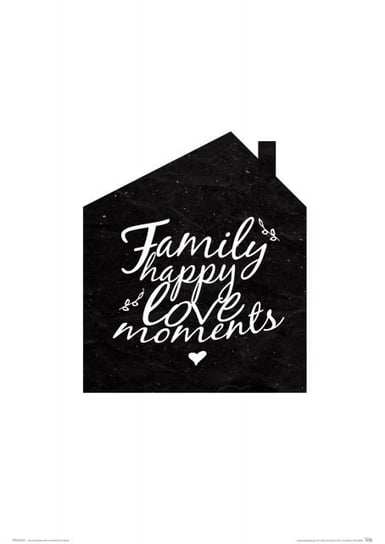 Plakat NICE WALL Family happy love moments, 21x29,7 cm Nice Wall