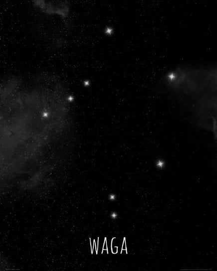 Plakat NICE WALL, Waga konstelacja gwiazd  40x50 cm Nice Wall