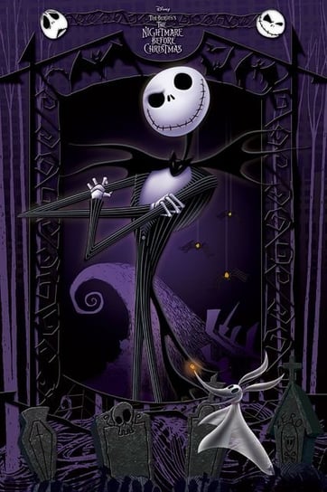 Plakat, Nightmare Before Christmas (ITS Jack), 61x91 cm Miasteczko Halloween