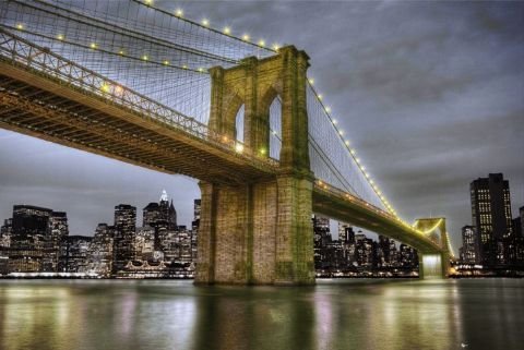 Plakat, Nowy Jork Brooklyn Bridge, 91,5x61 cm Inna marka