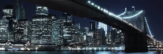 Plakat, Nowy Jork Brooklyn Bridge Nocą, 158x53 cm Inna marka