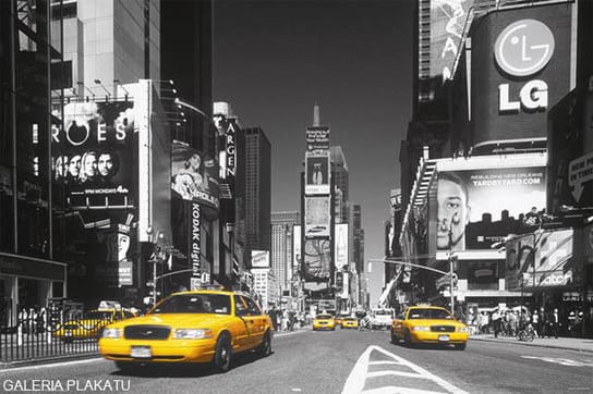 Plakat, Nowy Jork Times Square Żółta Taksówka, 91,5x61 cm reinders