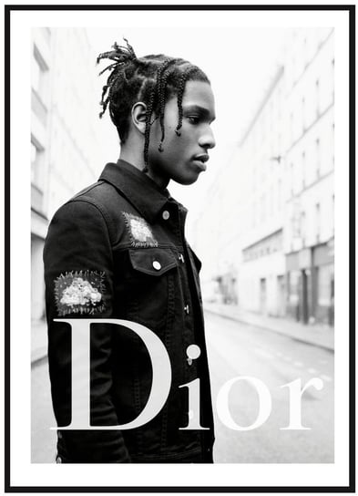 Plakat Obraz - ASAP Rocky Dior No2 - 30x42 cm Inna marka