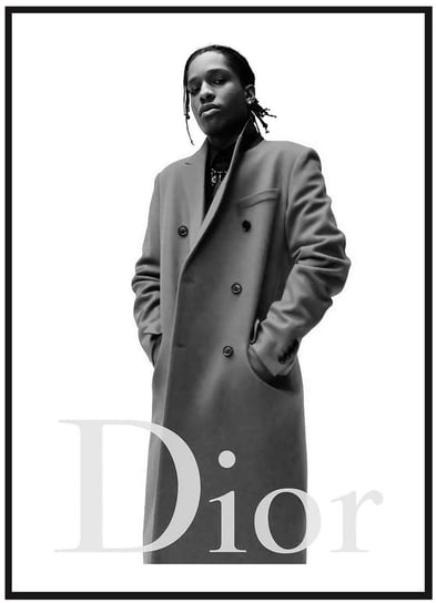 Plakat Obraz - ASAP Rocky Dior No3 - 21x30 cm Inna marka
