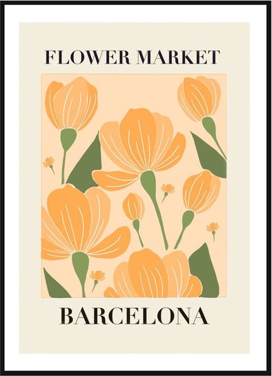Plakat Obraz - Flower Market Barcelona  - 21x30 cm posterstory.pl