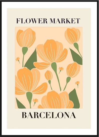 Plakat Obraz - Flower Market Barcelona  - 42x60 cm posterstory.pl