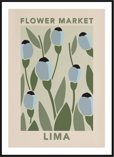 Plakat Obraz - Flower Market Lima  - 30x42 cm posterstory.pl
