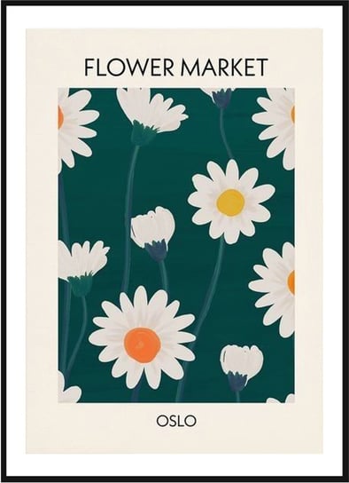 Plakat Obraz - Flower Market Oslo  - 30x42 cm posterstory.pl
