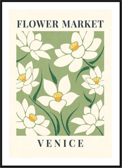 Plakat Obraz - Flower Market Venice  - 30x42 cm posterstory.pl