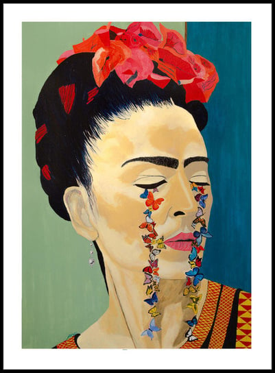 Plakat Obraz Frida 21x30 cm (A4) posterstory.pl
