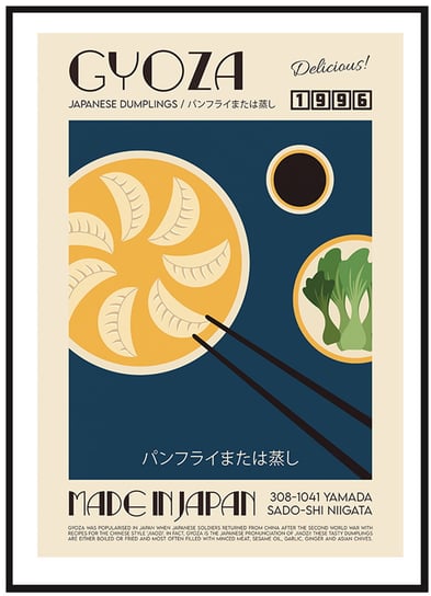 Plakat Obraz - Gyoza - 50x70 cm posterstory.pl