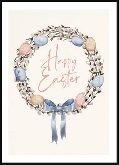 Plakat Obraz - Happy Easter  - 21x30 cm posterstory.pl