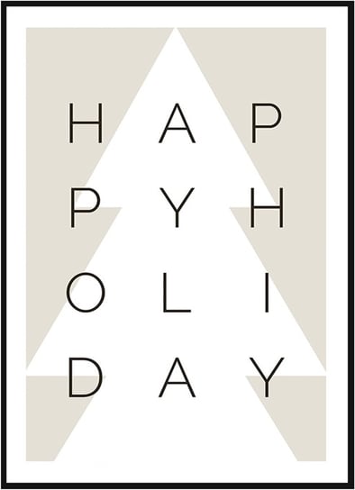 Plakat Obraz - Happy Holiday - 21x30 cm Inna marka