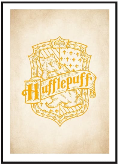 Plakat Obraz - Harry Potter Herb Hufflepuff - 21x30 cm posterstory.pl