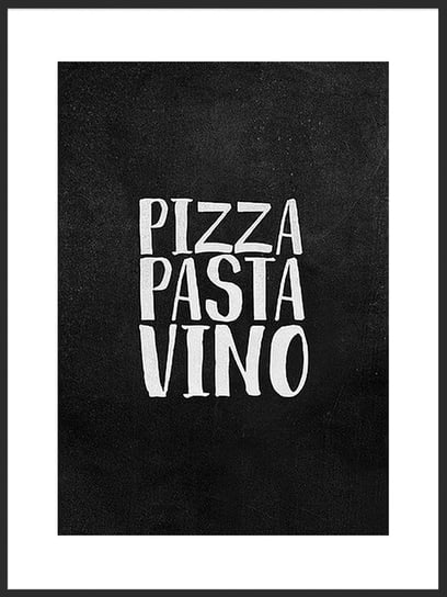 Plakat Obraz Kuchnia Pizza Pasta Vino 70x100 cm (B1) posterstory.pl