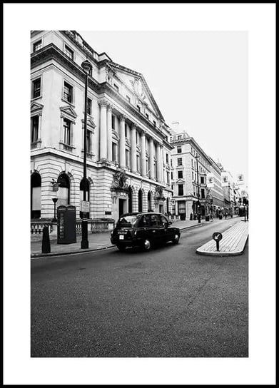 Plakat Obraz Londyńska Ulica 21x30 cm (A4) Poster Story PL