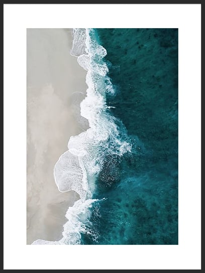 Plakat Obraz Morze z Lotu Ptaka 21x30 cm (A4) posterstory.pl