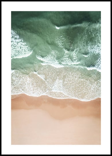 Plakat Obraz Ocean Morze z Lotu Ptaka 21x30 cm (A4) posterstory.pl