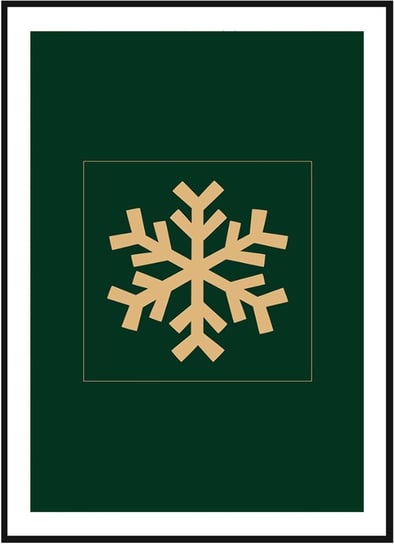 Plakat Obraz - Płatek Śniegu - 21x30 cm Inna marka