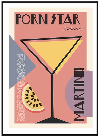 Plakat Obraz - Pornstar Martini - 42x60 cm posterstory.pl