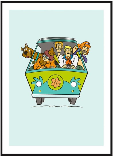Plakat Obraz - Scooby Doo the Mystery Machine - 21x30 cm posterstory.pl