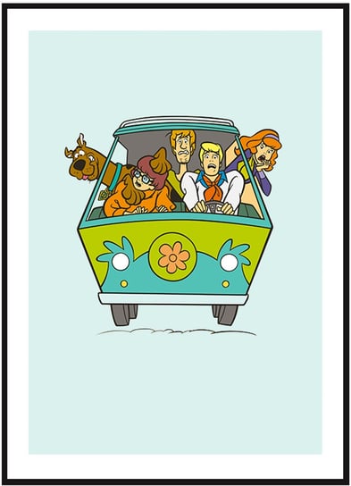 Plakat Obraz - Scooby Doo the Mystery Machine - 70x100 cm posterstory.pl