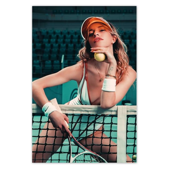 Plakat Ona to lubi Tenis ziemny, 62x93 cm ZeSmakiem