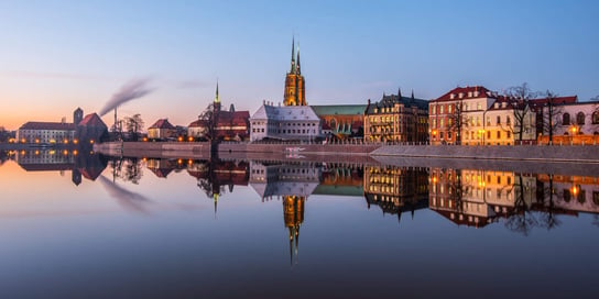 Plakat, Ostrów Tumski, Wrocław, 80x60 cm reinders