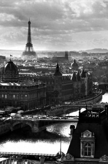 Plakat, Paryż Panorama Miasta Wieża Eiffla, 61x91,5 cm Inna marka