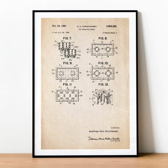 Plakat PATENT – KLOCKI #2, A3 / Nikograf PlakatoweLove