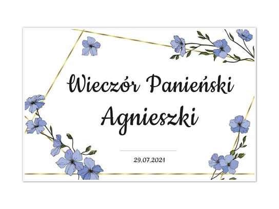 Plakat personalizowany na wieczór panieński - 60x40 cm Congee.pl