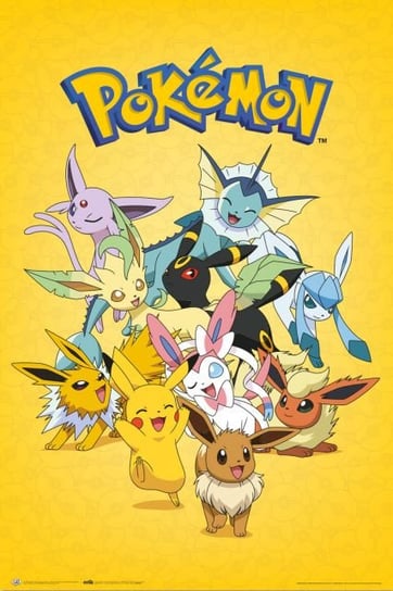 Plakat Pikachu And Eevee Evolution Pokemon 61X91,5 Pokemon