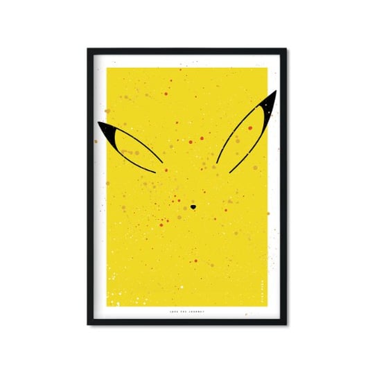 Plakat Pikachu, żółto-czarny, 40x50 cm Love The Journey