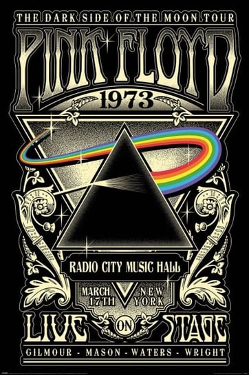 Plakat Pink Floyd 1973 prezent dla fana plakaty na ścianę 61x91,5 cm Pyramid International