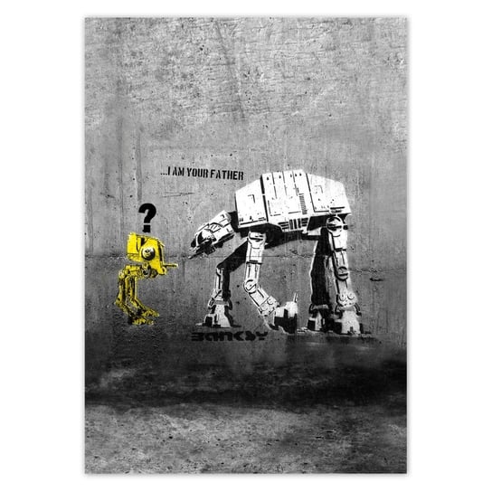 Plakat pionowy Banksy I am your father, 29,7x42  cm ZeSmakiem