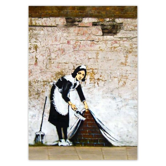 Plakat pionowy Banksy Pokojówka, 21x29,7  cm ZeSmakiem