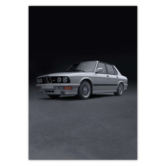 Plakat pionowy BMW M5 Rekin Klasyk, 21x29,7  cm ZeSmakiem