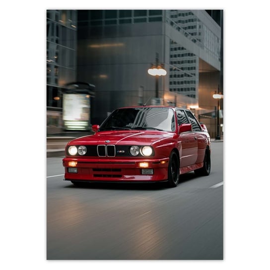 Plakat pionowy Klasyczne BMW M3, 42x59,4  cm ZeSmakiem