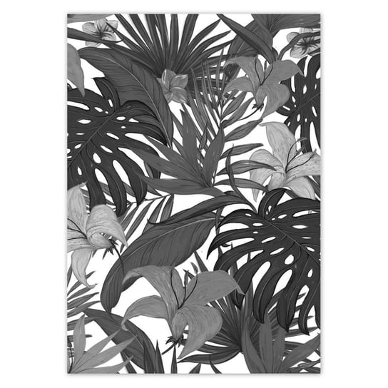 Plakat pionowy Monstera, 14,8x21  cm ZeSmakiem