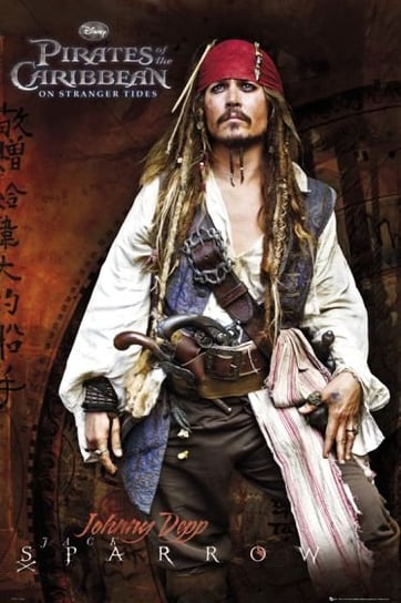 Plakat, Piraci z Karaibów Jack Sparrow, 61x91,5 cm Inny producent