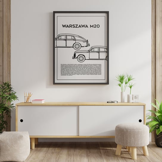 Plakat Polska Motoryzacja - FSO Warszawa M20 61x91 cm Peszkowski Graphic