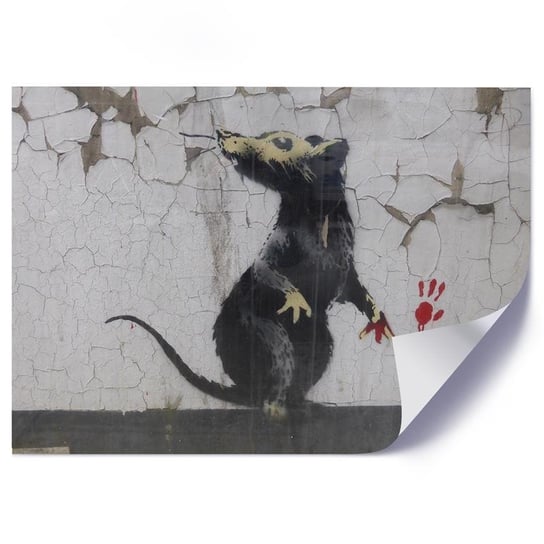 Plakat poster FEEBY, Banksy Street Art Szczur 120x80 Feeby