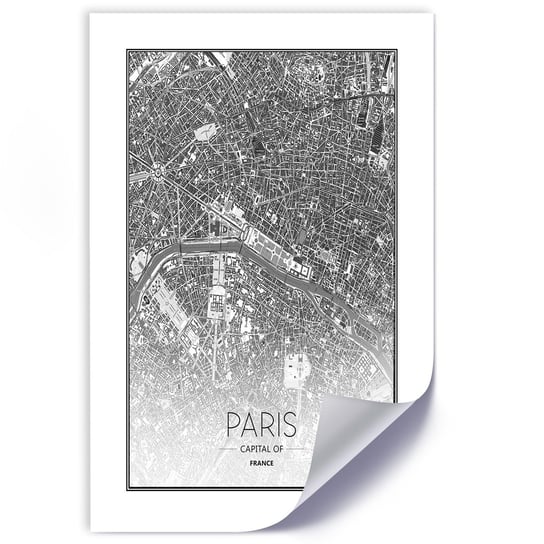 Plakat poster FEEBY, Paryż Plan Miasta 20x30 Feeby
