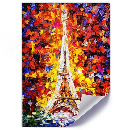 Plakat poster FEEBY, Paryż Wieża Eiffla kolorowy 30x40 Feeby