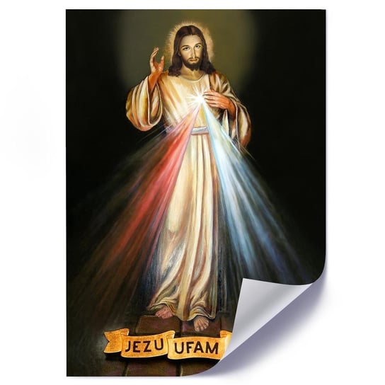 Plakat poster FEEBY, RELIGIJNY Jezu Ufam Tobie 21x29,7 Feeby