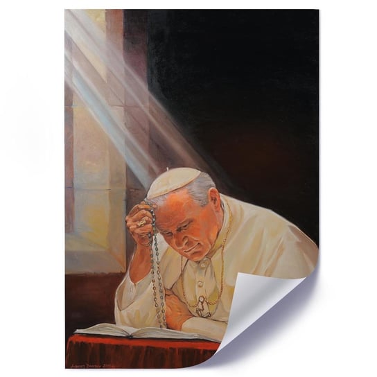 Plakat poster FEEBY, REPRODUKCJA Papież Jan Paweł II 40x60 Feeby