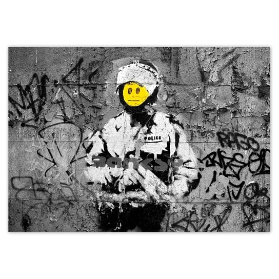 Plakat poziomy Banksy Buźka, 29,7x21  cm ZeSmakiem