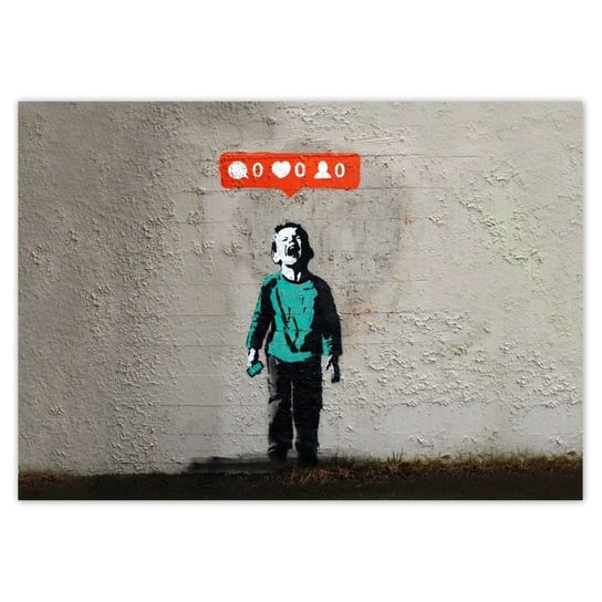 Plakat poziomy Banksy Like, 29,7x21  cm ZeSmakiem