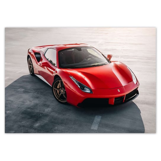 Plakat poziomy Czerwone Ferrari, 84,1x59,4  cm ZeSmakiem